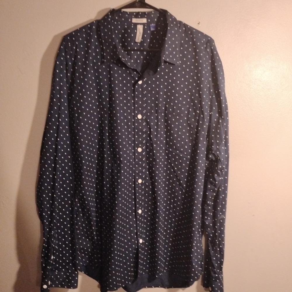 Artefact,Long Sleeve Shirt, Extra Large, Blue With Dots - Picture 2 of 9